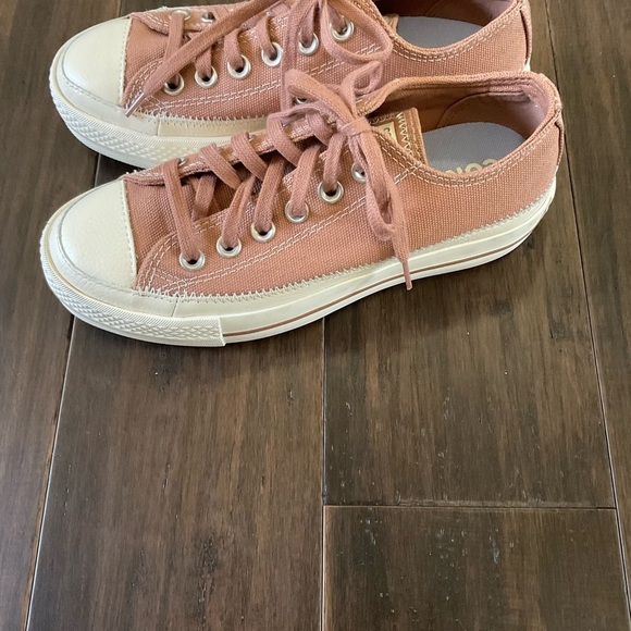 Converse Mauve Chuck Taylor All Star Lift Platform Stitching Sneakers Size 5 - Picture 7 of 8